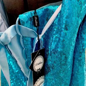 Turquoise Blue Cocktail/Party/Prom Dress